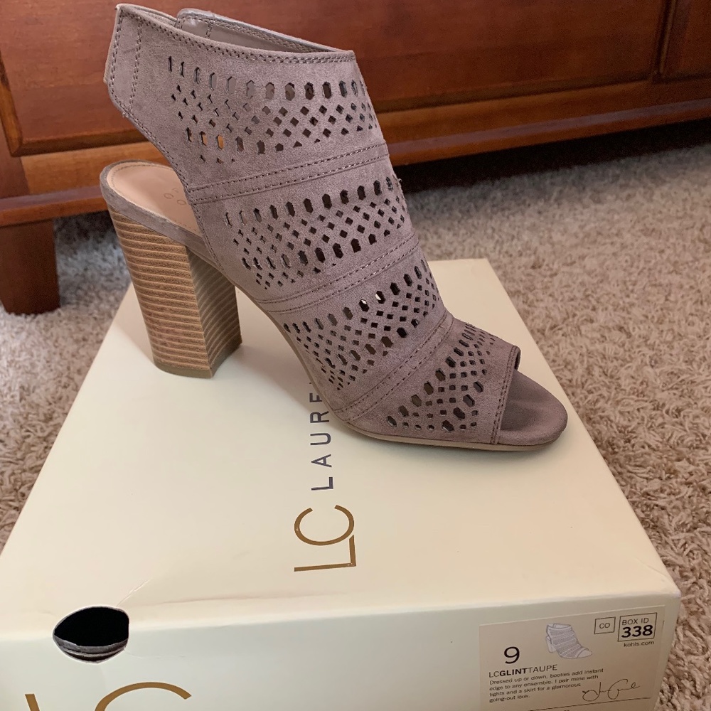 Taupe Suede Bootie - Size 9